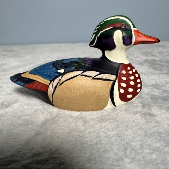 Pair of Vintage Avon 1984 Wood Duck Figure Collector Duck Series – Hand Painted - Picture 2 of 15